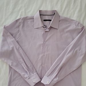 Elie Tahari Mens Lavender Button Down Shirt